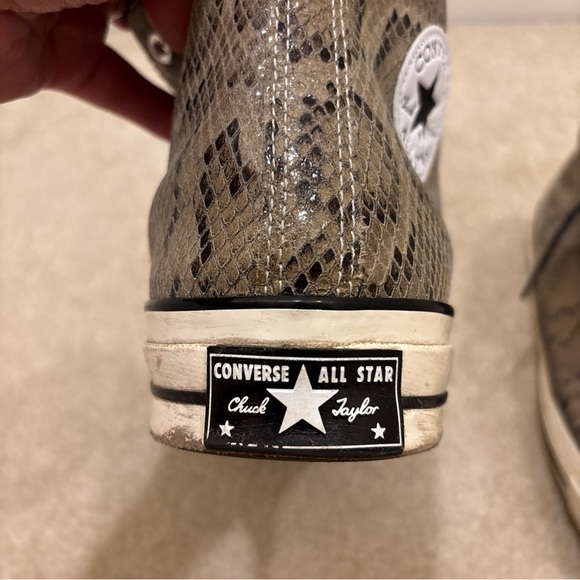 Converse All Star Chuck Taylor 70 Snakeskin High Top Shoes Sneakers Size US 10.5 - Picture 16 of 16